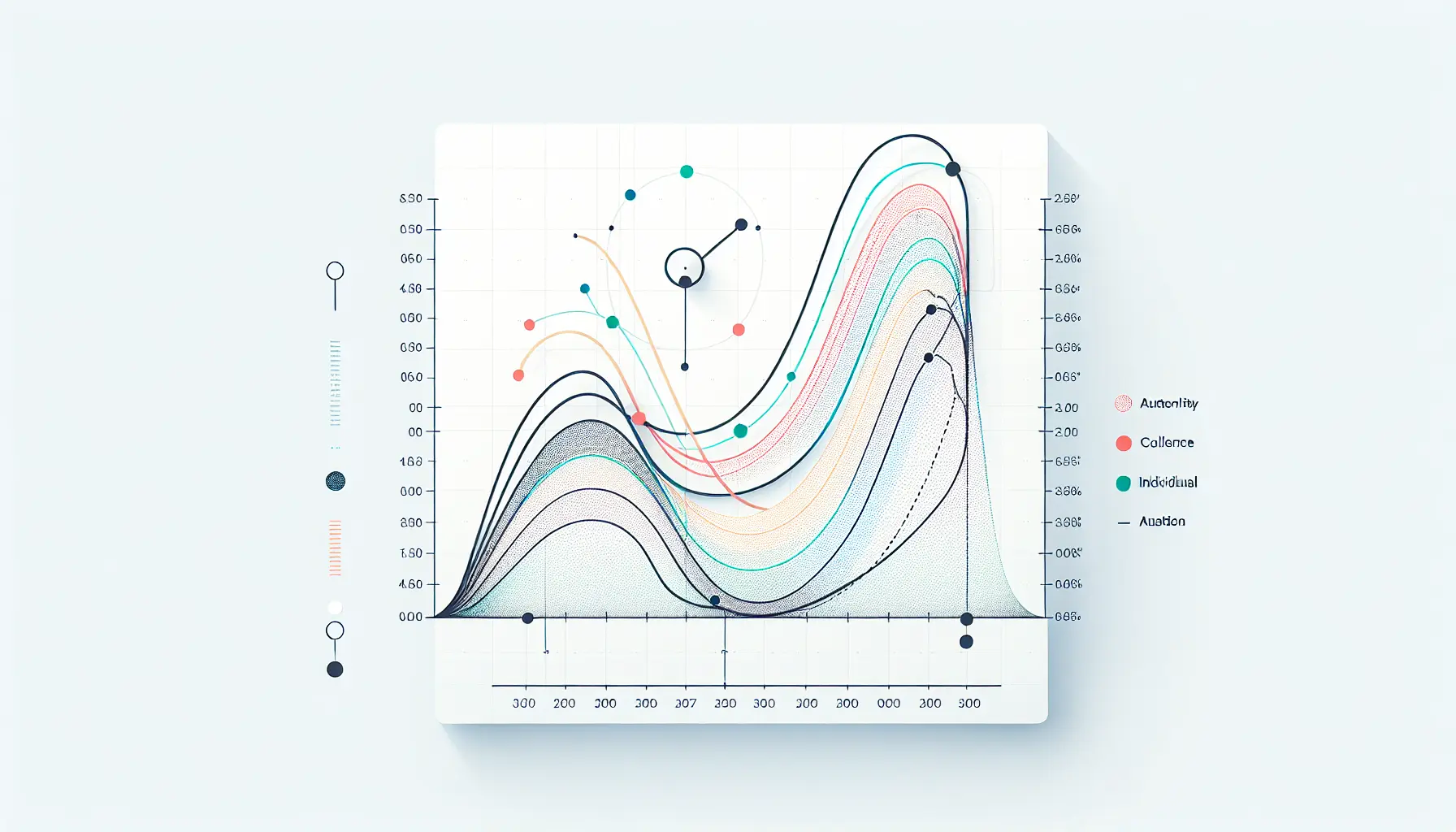 Line graph showing habit automaticity rising over weeks with wide individual variation