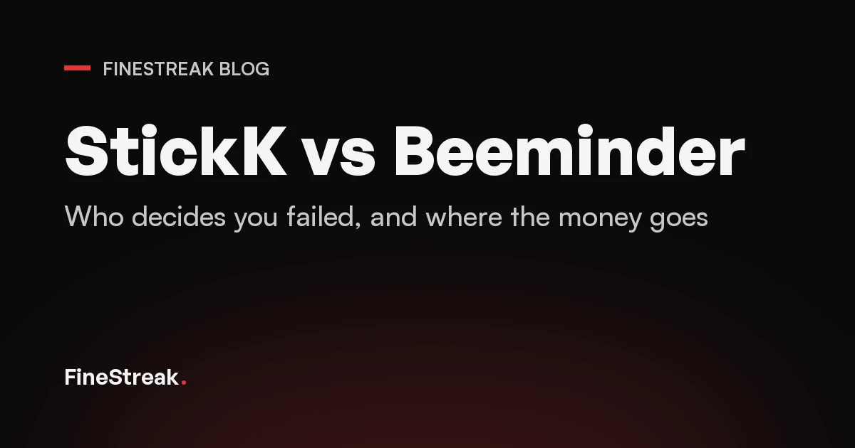 StickK vs Beeminder: Which Commitment App to Pick (2026)